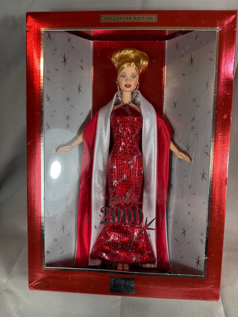 Barbie Doll 2000 Vintage NIB Red Dress Blonde Hair